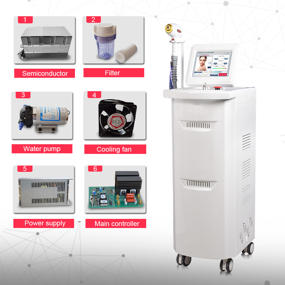 1000w Hoë Krag Diode Laser 755 808 1064 Haarverwyderingsmasjien Diode Laser 808Nm