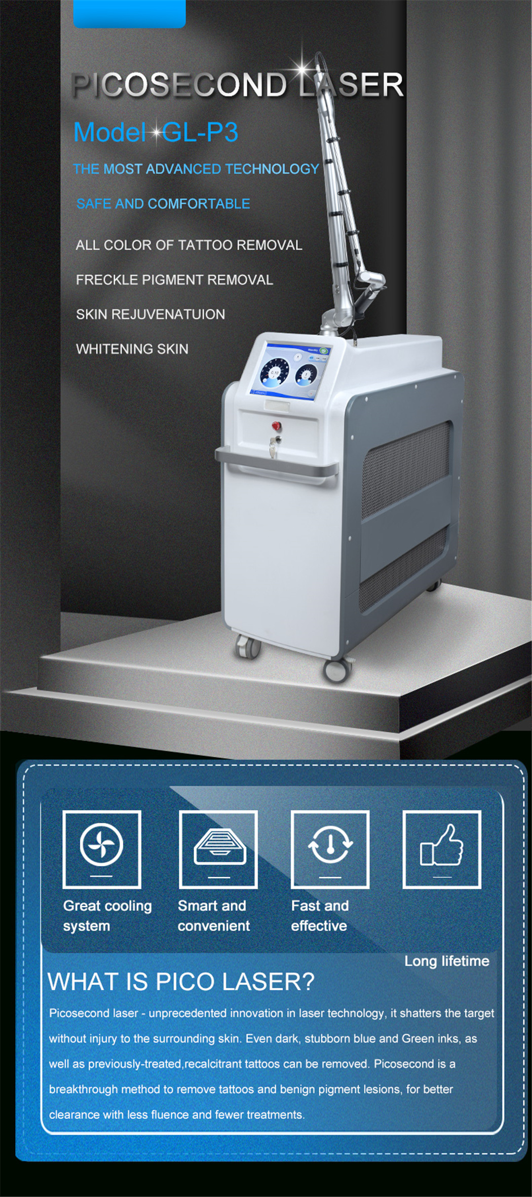 Picosecond laser discount